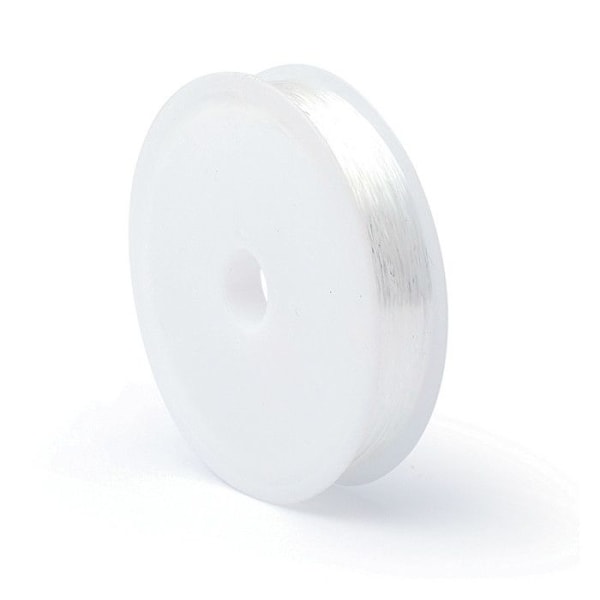 Spole af elastisk nylontråd - 0,5 mm x 20 m Transparent