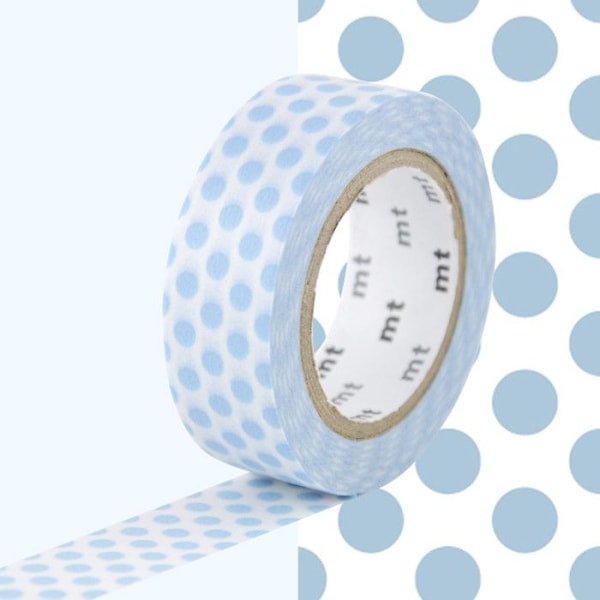 Masking Tape MT Pois sininen jäätikkö - piste jää Blå