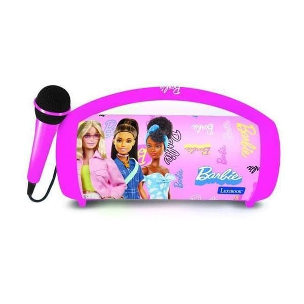 Bluetooth® trådløs højttaler med lys og mikrofon Barbie Ros