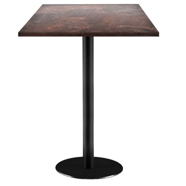 Ståbord 60 x 60 cm - Rom stenrost modell brun