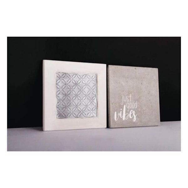 Relief støbeplade - Rayher - Blomsterkrans - 11x11 cm - Genanvendelig - Til kreativ beton