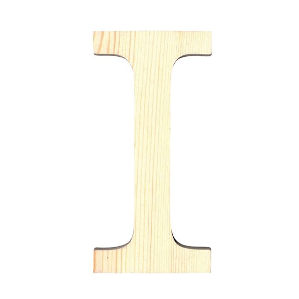 Alphabet i træ 11,5cm Bogstav I