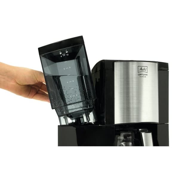 Optima Timer programmerbar filterkaffemaskine - MELITTA - 100801 - 1L - 850W Svart