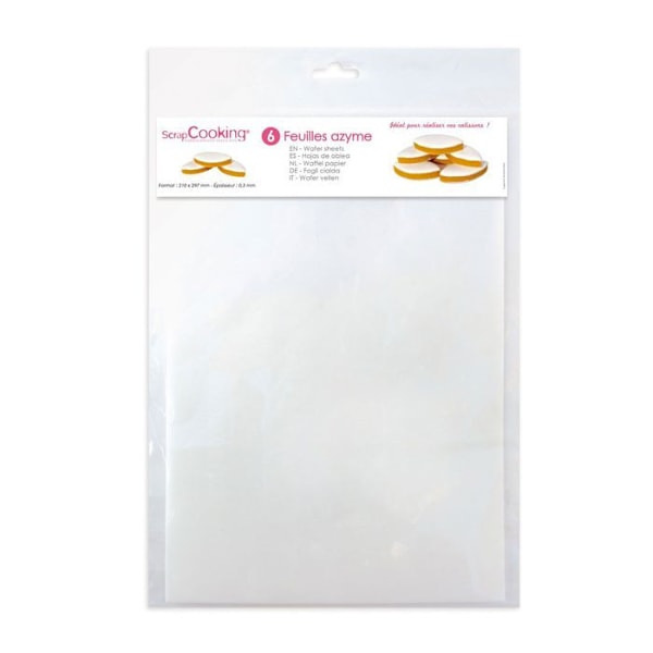 Usyrede plader - SCRAPCOOKING - Ref7300 - Hvid - 0,3 mm - Blandet