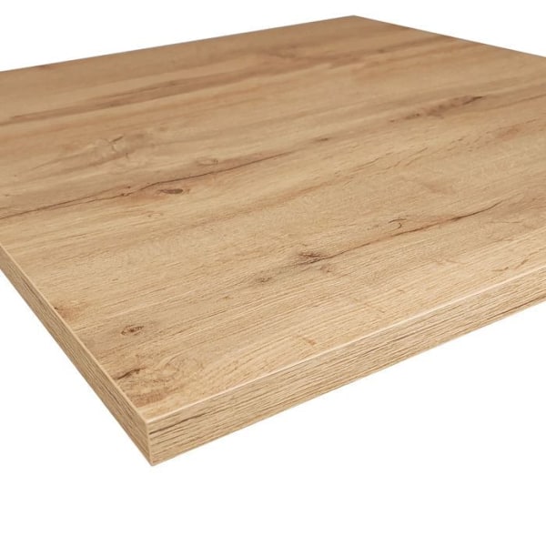 Seisomapöytä 70 x 70 cm - Pyöreä tammipanssarimalli kastanj
