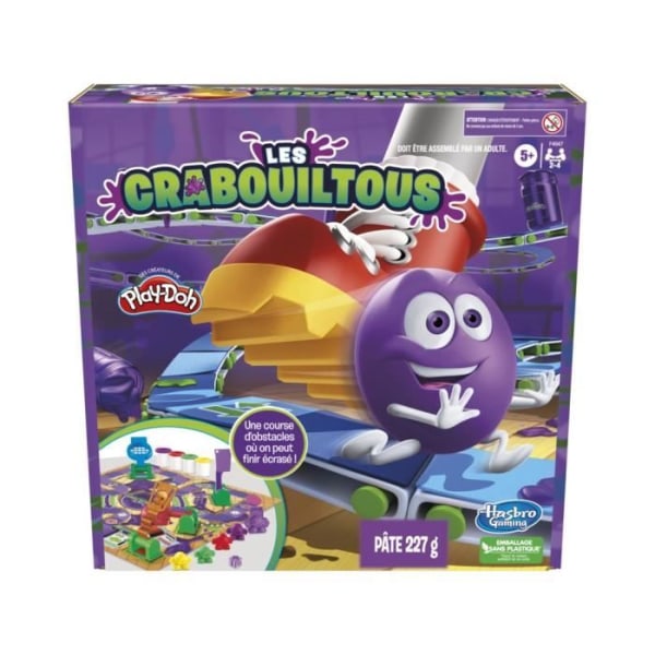 Les Crabouiltous, brädspel för barn, från 5 år, spel för familjen med modelllera