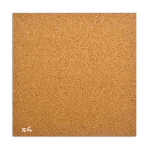 Dekorative ark - Mahé Kreative Papirer - 30,5 x 30,5 cm - 4 ark - Kork - Beige Beige