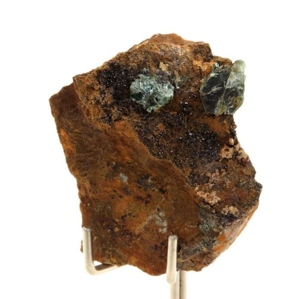 Sten og mineraler. Vesuvianit + klinoklor. 152,5 øre. Rocher de Farinole, Olmeta-di-Capocorso, Haute-Corse, Frankrig.