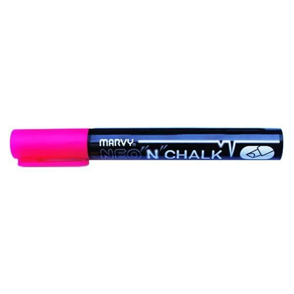 Kridttusch - DTM - Pink - 6 mm faset bly - Sletelig - Til glas eller skifer Rosa