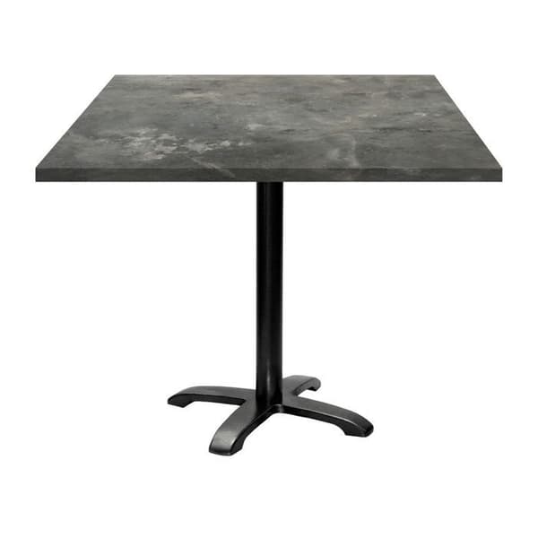 Tabel 90 x 90 cm - model Bazila marmor metaliseret Grå