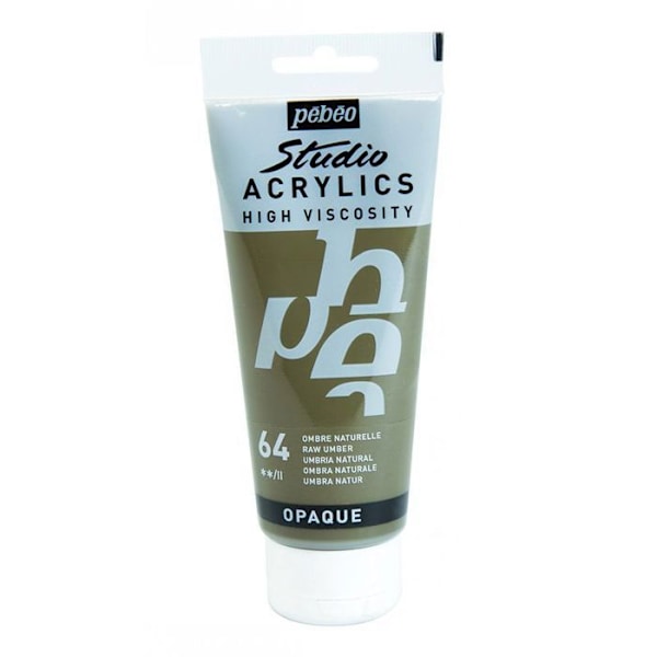Akryylimaali - Pébéo - Studio - Luonnollinen sävy - 100 ml - Satiini Naturlig nyans