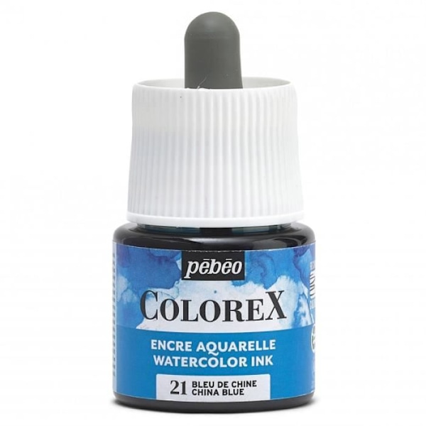 Akvarell Farve - PEBEO - Colorex - 45 ml - Kinesisk Blå - Blandet Kinesisk blå