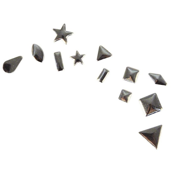 Sølvfarvede nitter 2,5 til 10mm Hotfix (420 stk.)