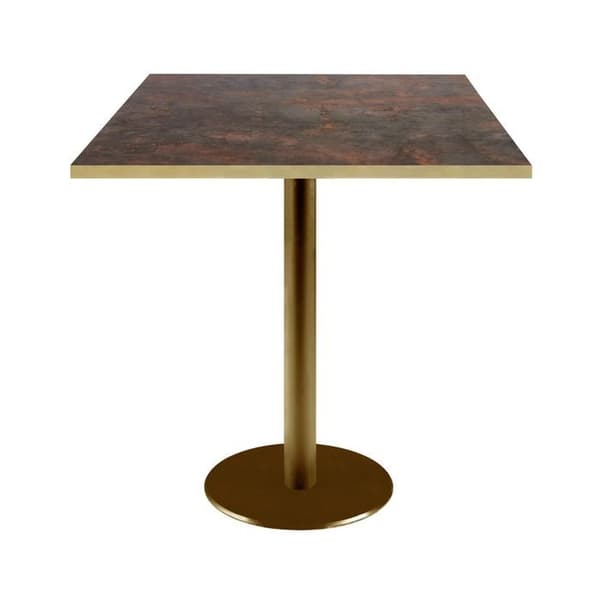 Bord 70 x 70 cm Rom bistro rust brun