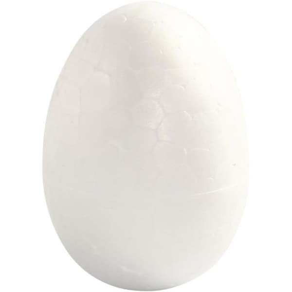 Polystyrenæg - Hvid - 4,8 cm - 10 stk.