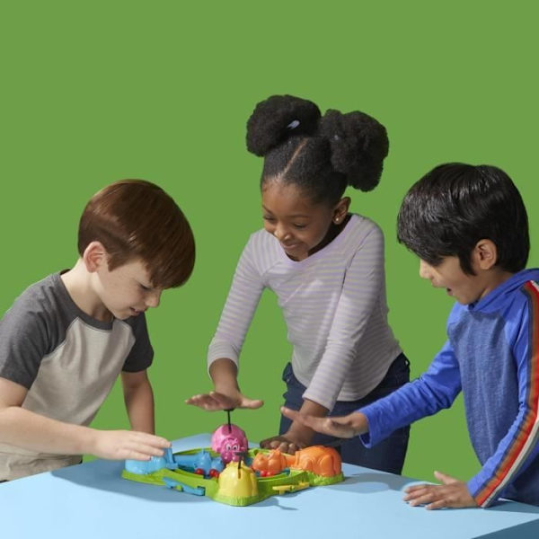 Gluttonous Hippos, brädspel för barn, brädspel, från 4 år, för 2 till 4 spelare, Hasbro Gaming Flerfärgad