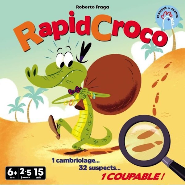 RapidCroco - Asmodee - Utredningsspel - 32 Misstänkt 1 skyldig Flerfärgad