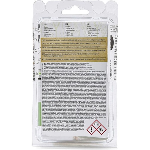 Organisk kristallhartssats - 45 ml Transparent