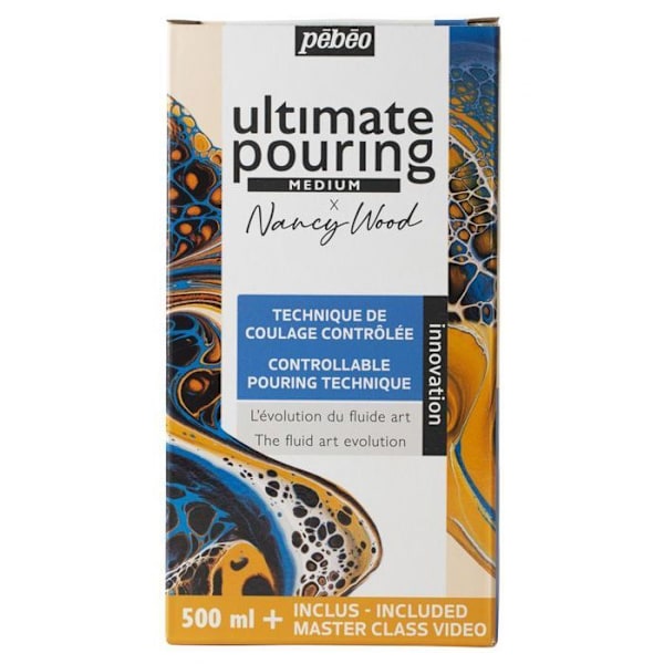 Coffret - Pébéo - Ultimate Pouring Medium - 500 ml - Komplet sæt - Gødnings effekter Flerfärgad