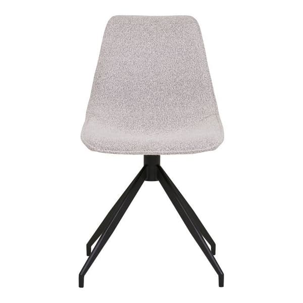 Svängbara stolar - EBUY24 - Set om 2 - Ljust grått textilmaterial - Modernt design - 54x48x86 cm Grå