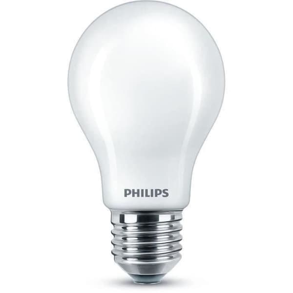 Ampulli standard LED PHILIPS Ei himmennettävä - Hiontalgassi - E27 - 60W - Lämmin valkoinen Hvid