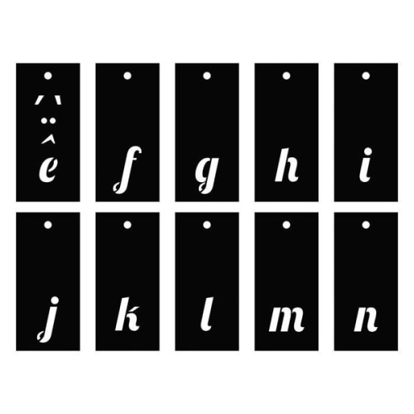 Alfabetschabloner 70 mönster - kursiva bokstäver och siffror