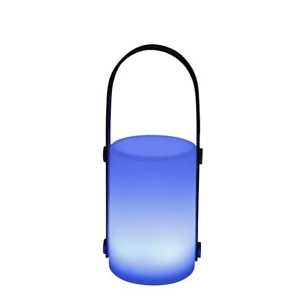 USB uppladdningsbar bärbar lykta - GALIX - Bambu/plast - 4 WRGB lysdioder - 1500mAh - Vit
