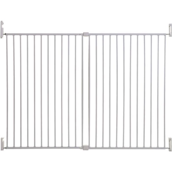 Dreambaby Broadway Gro-Gate extra bred och extra stor säkerhetsgrind (passar 76 - 134 cm), vit