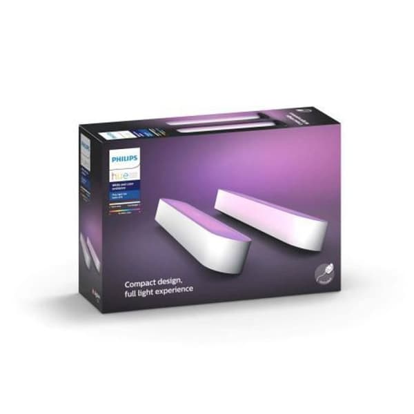 Philips Hue Play Pack x2 - Hvid - LED-kompatibel Bluetooth - Smart lys Hvid