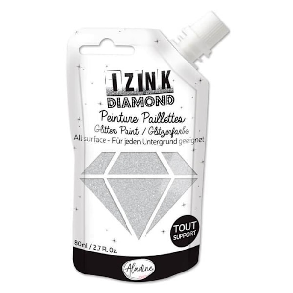 Väri - IZINK - Timantti - Hopea - 80ml - Vedenkestävä