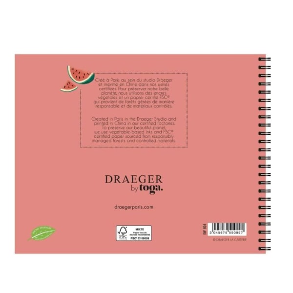 Draeger la carterie - MENYPLANERARE Notebook - Flerfärgad