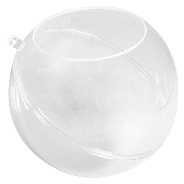 Plastik kugle Kristal ø12cm (udskæring ø7,5cm)