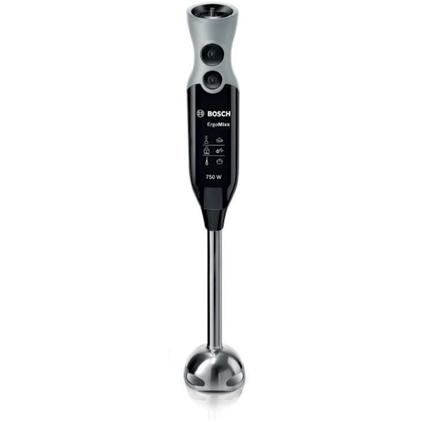 Mixeur Plongeant BOSCH ErgoMixx MSM67160 – Effekt på 750 W – Mini-hakker og piskeris inkluderet - Sort