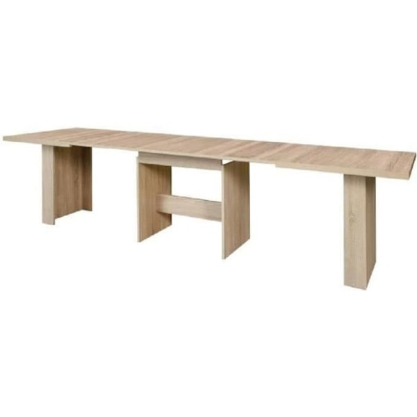 Utdragbart matbord för 6 till 12 personer modern stil Sonoma ekdekor - MIDDAG - L 140-273 x B 90 cm Sonoma ekdekor