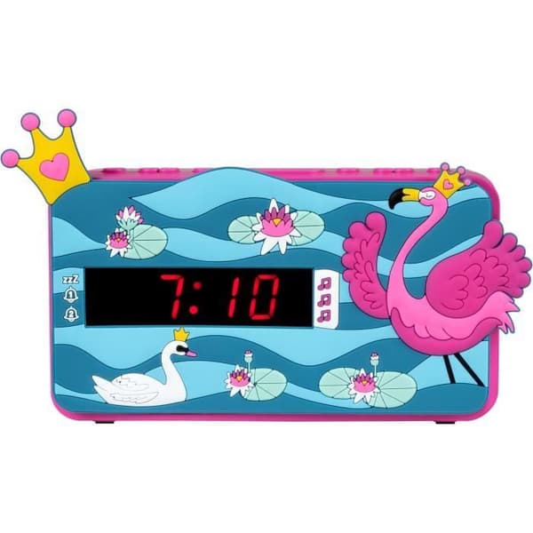 LED Vækkeur BIGBEN INTERACTIVE R15PRINCESS3D - 3D Effekt - Prinsesse Dekor Ros