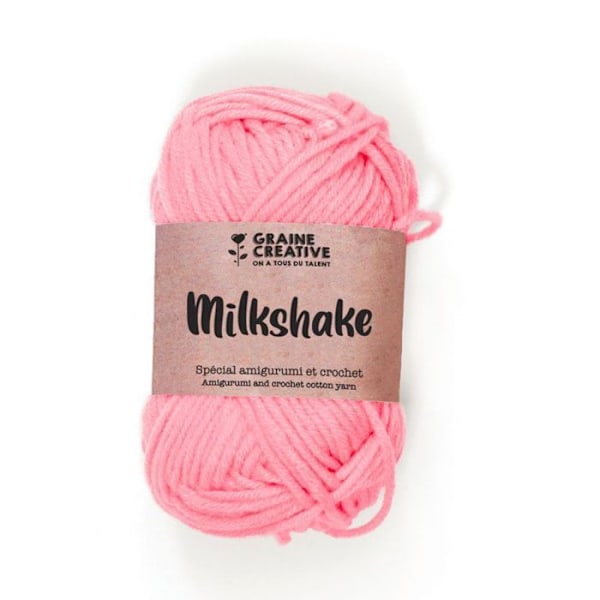 Bomullsgarn Amigurumi Pink Milkshake Rosa Milkshake