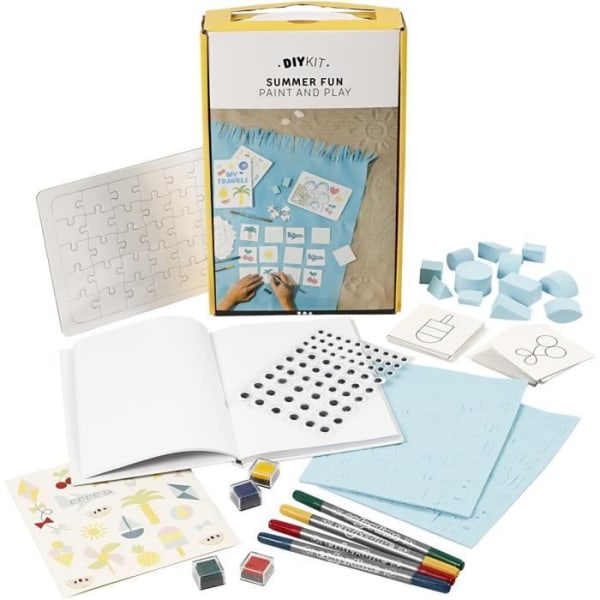 Creotime Textile pappersdekorationsset 26 stycken flerfärgad