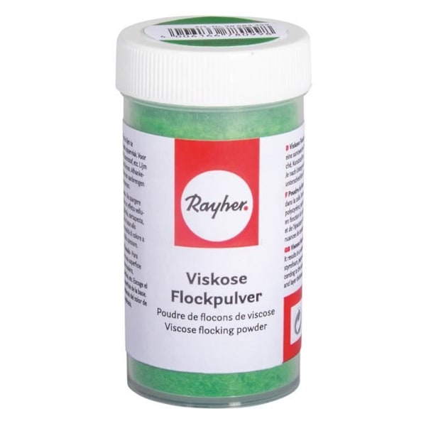 Flagerpulver - Viskose - 8 g - Græsgrøn - Strøeddåse - Dekorative genstande Gräsgrön