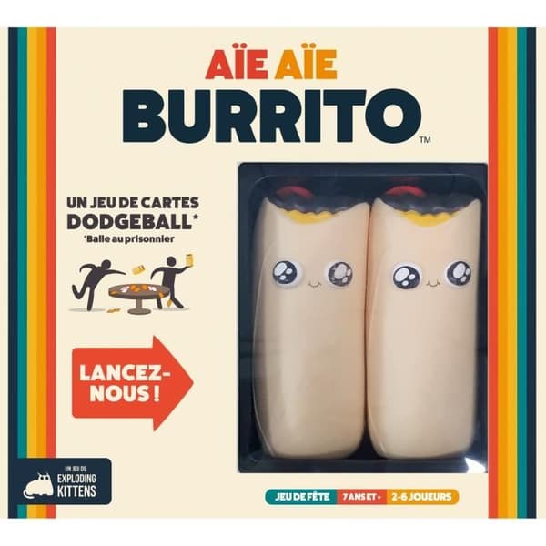 Brädspel - ASMODEE - Ouch Ouch Burrito (2022 Edition) - Atmosfär - 3 till 6 spelare beige