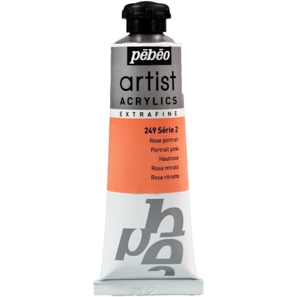 PEBEO 907249 BEAUX-ARTS ARTISTE ACRYLIQUE EXTRA FINE 1 TUBE ROSE PORTR
