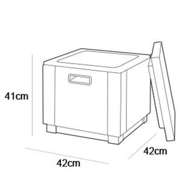 Keter Ice Cube Graphite Cooler 405981 Grafitgrå
