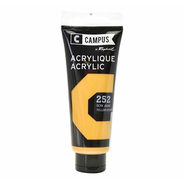 Akryylimaali - Campus by Raphael - 252 - Keltainen okra - 100 ml - Sekoitettu gul ockra