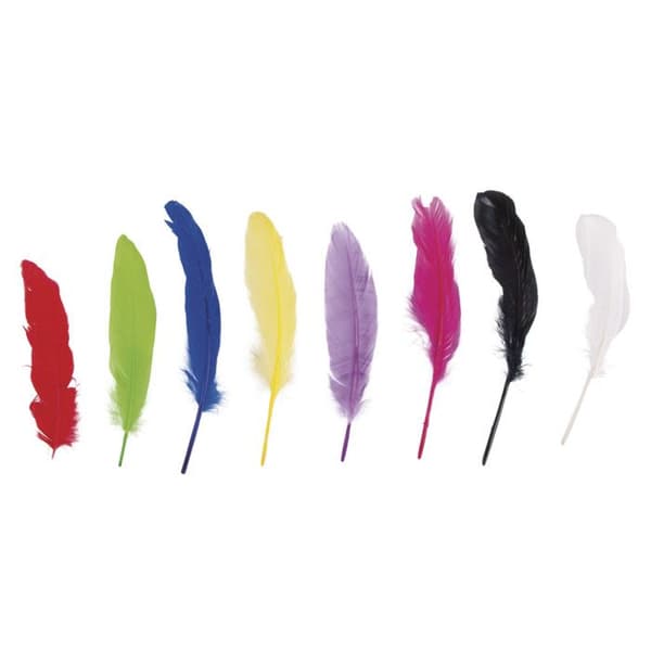 Hanhenhöyhen, Väri, 16 - 20 cm, 8 kpl