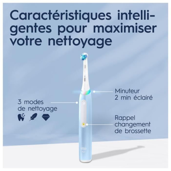 Oral-B iO 3S elektrisk tandbørste blå, 1 børstehoved Blå