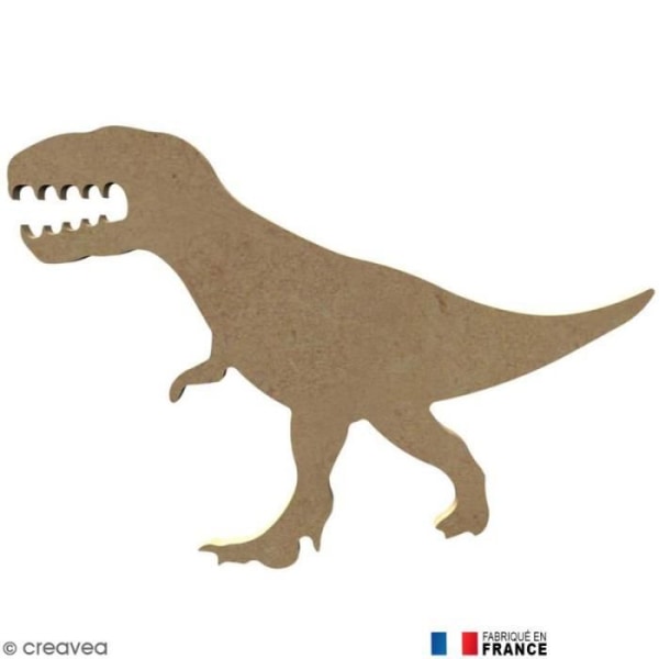 Trä tyrex dinosaurie att dekorera - 17,3 cm Träform att dekorera: Material: Trä Form: tyrex dinosaurie Mått (bredd x