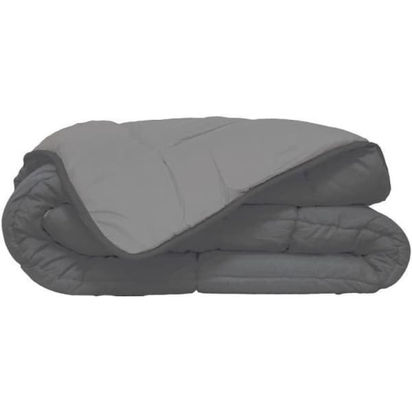 HUDSON - Let Couette Microfiber - 200gr/m2 - Grå & Sølv - 140 x 200 cm Silvergrå