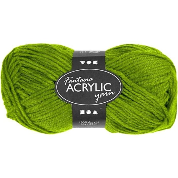 Luksusgarn 100% akryl - 3 tråde - 22 masker x 26 rækker = 10x10cm med pinde nr. 4. Vask ved 40°C. ref 421800