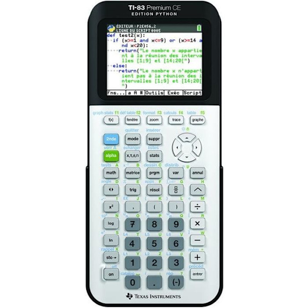 Texas Instruments TI-83 PREMIUM PYTHON -laskin Vit och svart