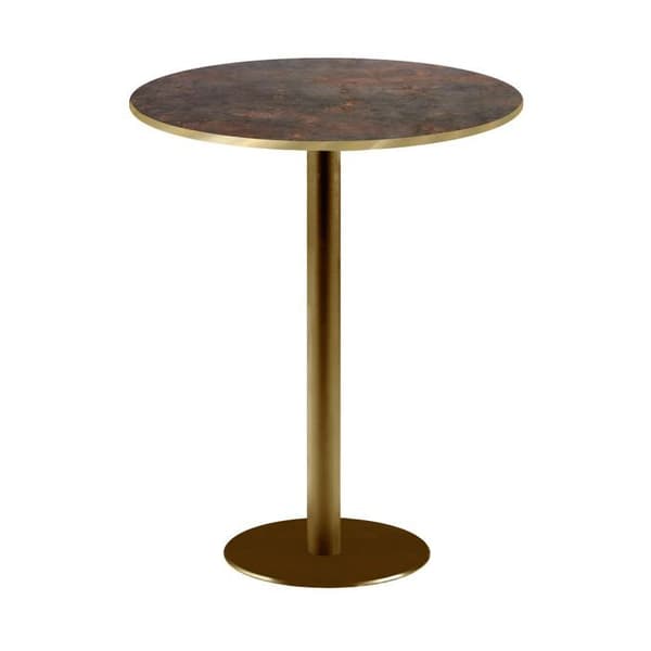 Rund høj bar Ø 60 cm Rom bistro rust brun