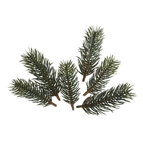 Brindille af fyrretræ 7,7cm og 9,5cm, 6 stk. Grön